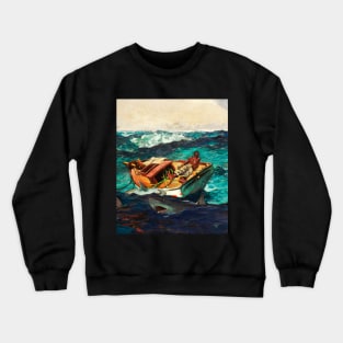 The Gulf Stream (1899) by Winslow Homer Crewneck Sweatshirt